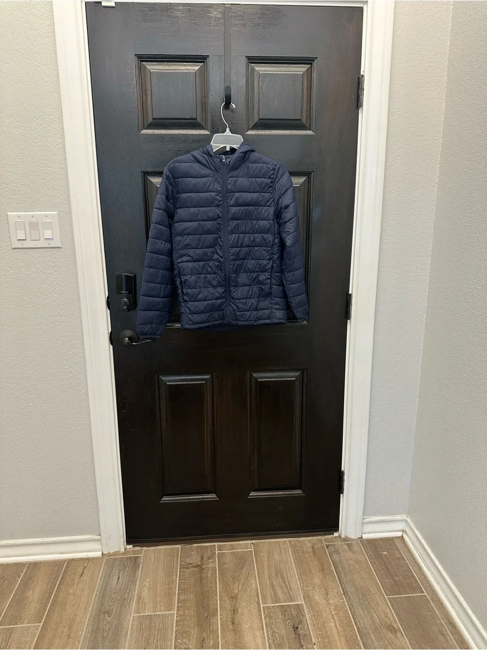 GAP Boys Navy Quilted Hooded Puffer Jacket XL